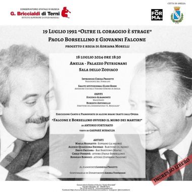 "19 luglio 1992 Oltre il coraggio è strage" - Falcone e Borsellino